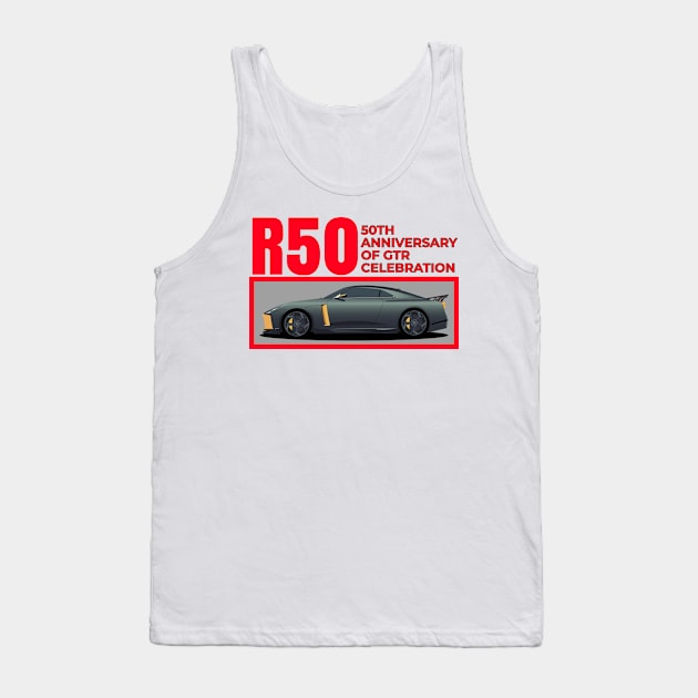 R50 GTR Tank Top by MOTOSHIFT